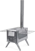 SECTORWING Stainless Steel Camping Stovew/Glass Chimney