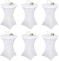 Personlook 6 Pack Cocktail Spandex Stretch Tablecloth 32x43 in - Sleek