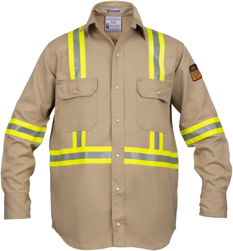 Flame Resistant High Visibility Hi Vis FR Shirt for Safety