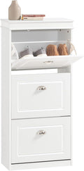 Haotian Narrow Shoe Cabinet Slim Shoe Rack for Entryway - Space Saving