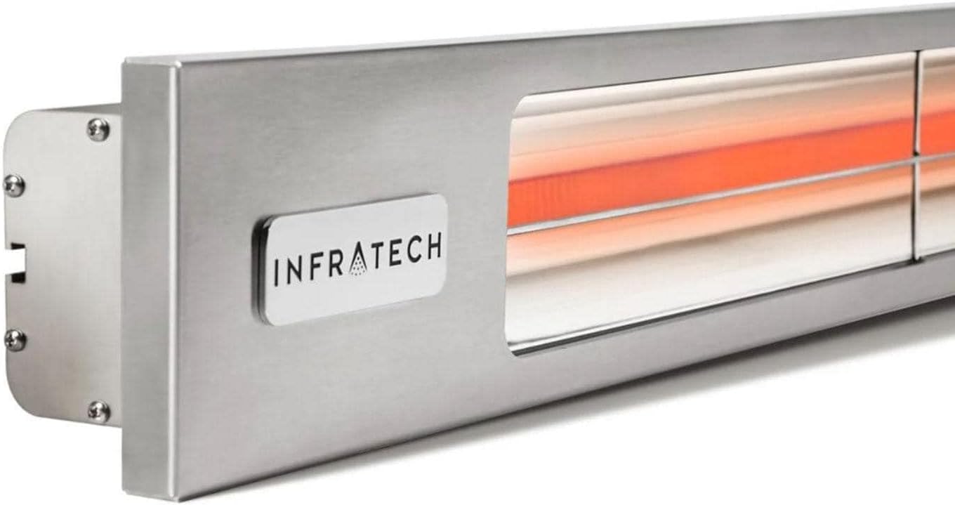Infratech 3000W Electric Infrared Patio Heater - Silver Shine