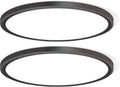 4700lm LED Flush Mount Ceiling Light, 16 in Two Pack - Ultra Slim