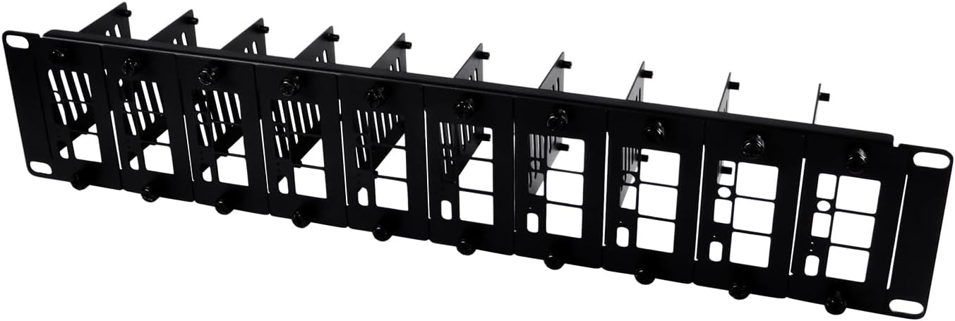 Compact 2U Rack Mount for Raspberry Pi 5/4B/3B+ with Brackets