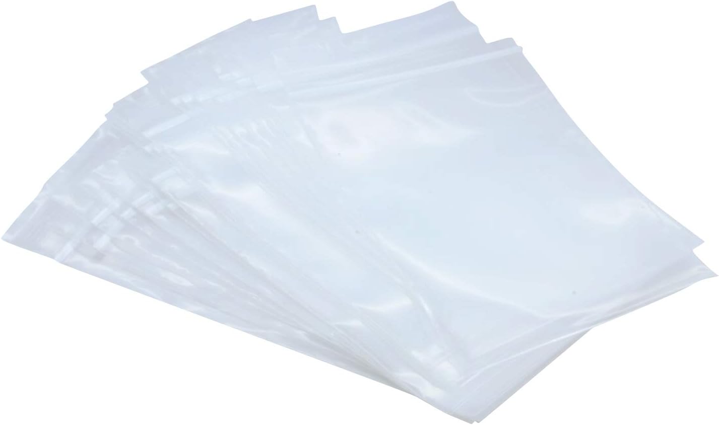 200 Pack Heavy Duty 8in x 10in Resealable Plastic Storage Bags
