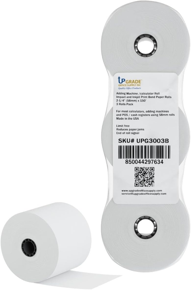 Upgrade Office Supply Inc: 3-Pack Adding Machine Rolls USA