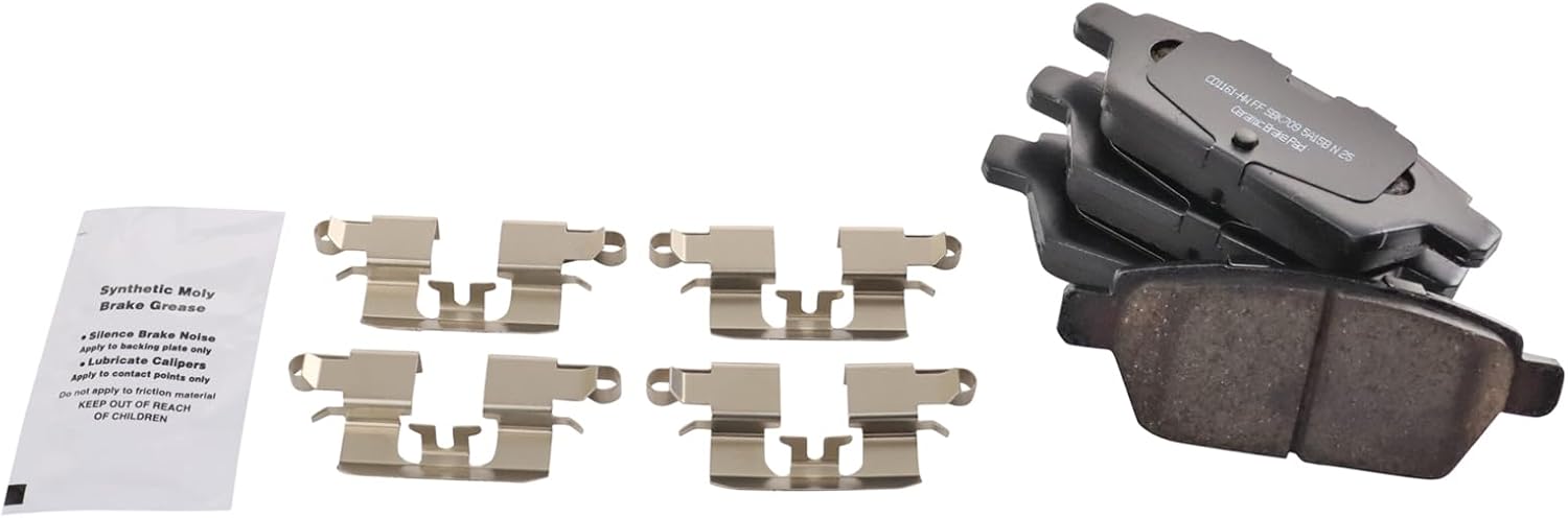 TRQ Rear Brake Pads Ceramic for Ford Fusion and Lincoln MKZ