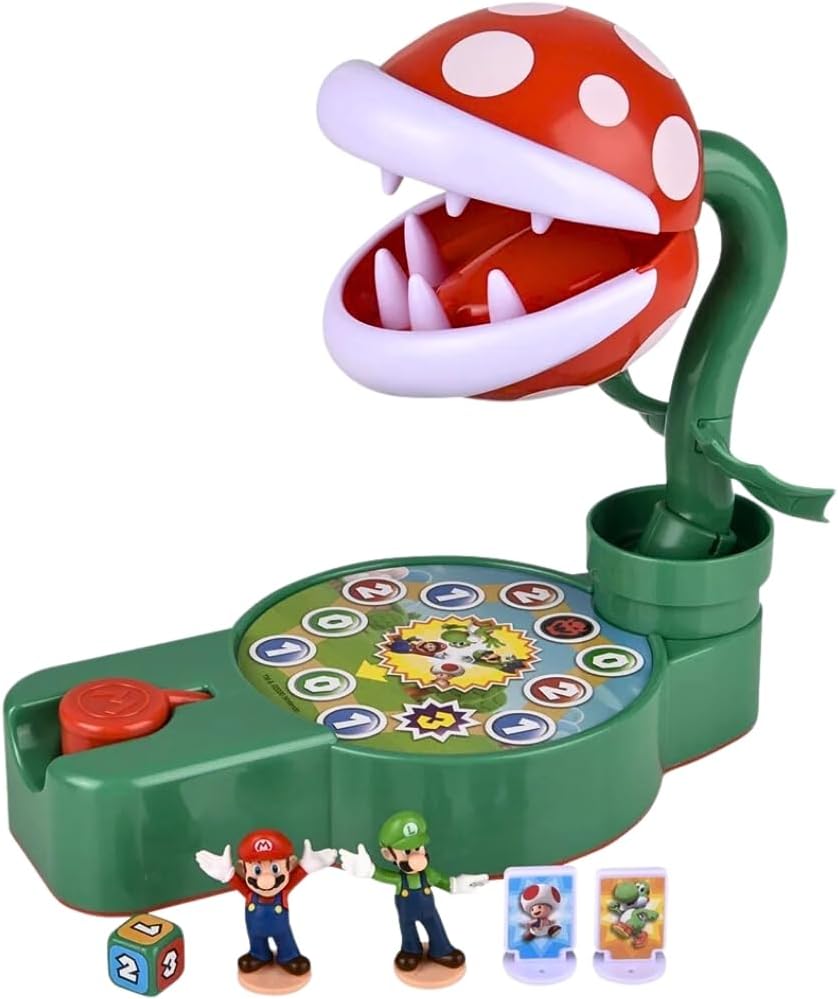 Super Mario Piranha Plant Escape Tabletop - Collectible Figures, Ages 4+!