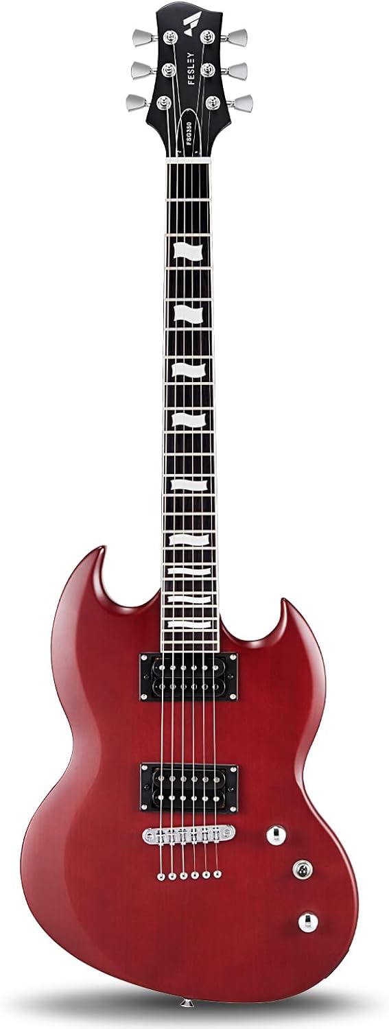 Fesley 39'' Electric Guitar: Full Size Beginner Kit