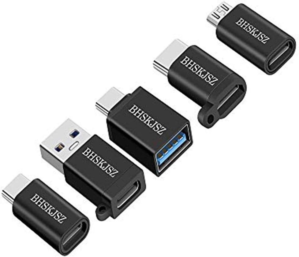 5-Pack Black USB Type C Adapters: Seamless Connectivity
