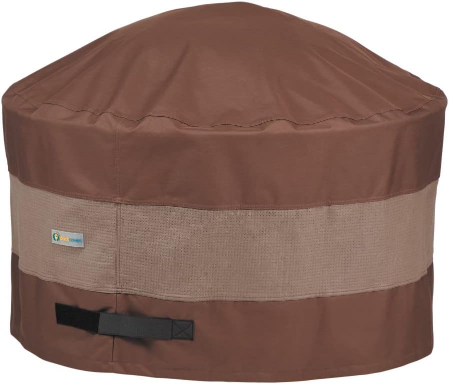 Duckcovers Ultimate Waterproof Round Fire Pit Cover for 48 in
