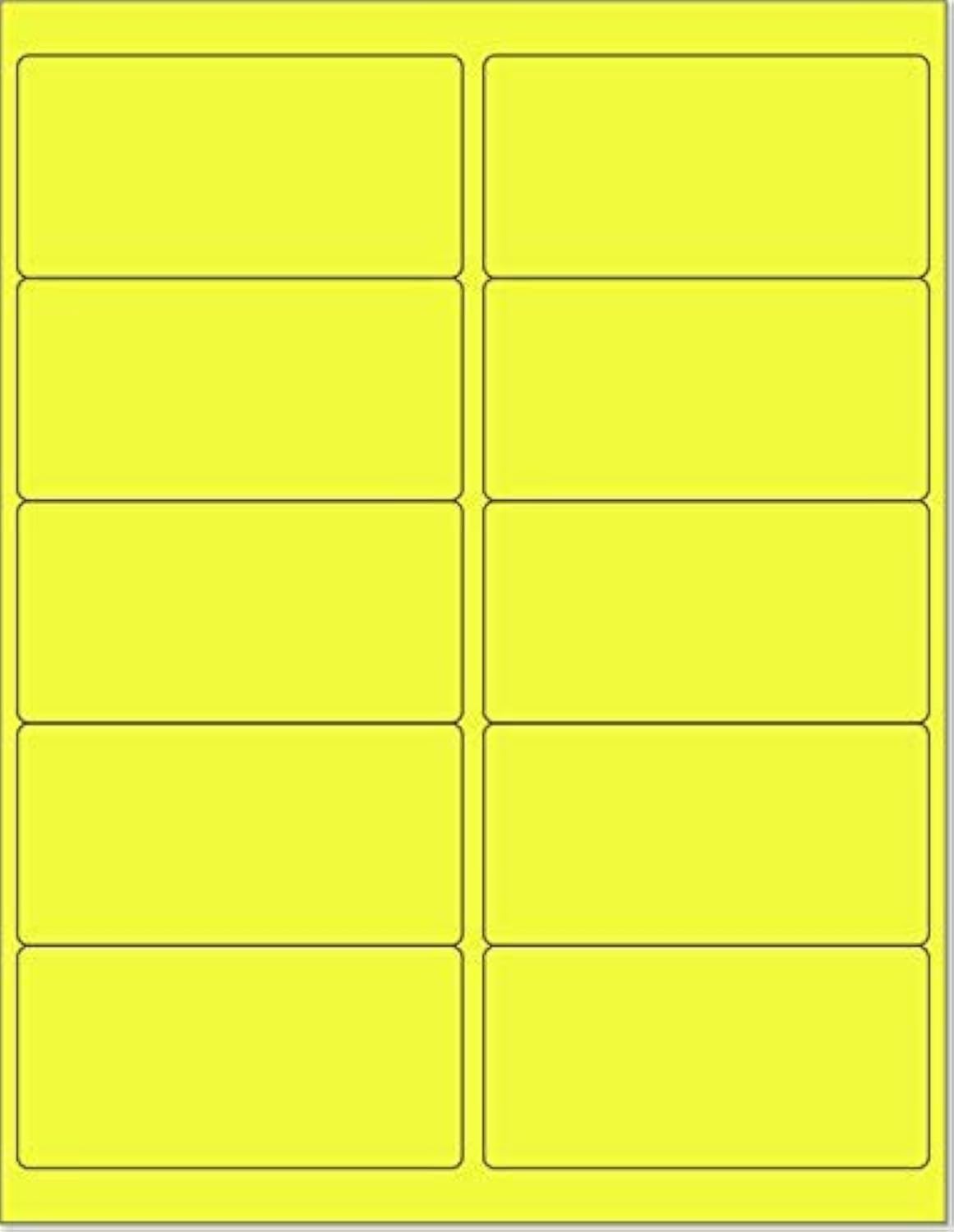 8-1/2 x 11 Neon Color High Light Labels for Laser & Inkjet