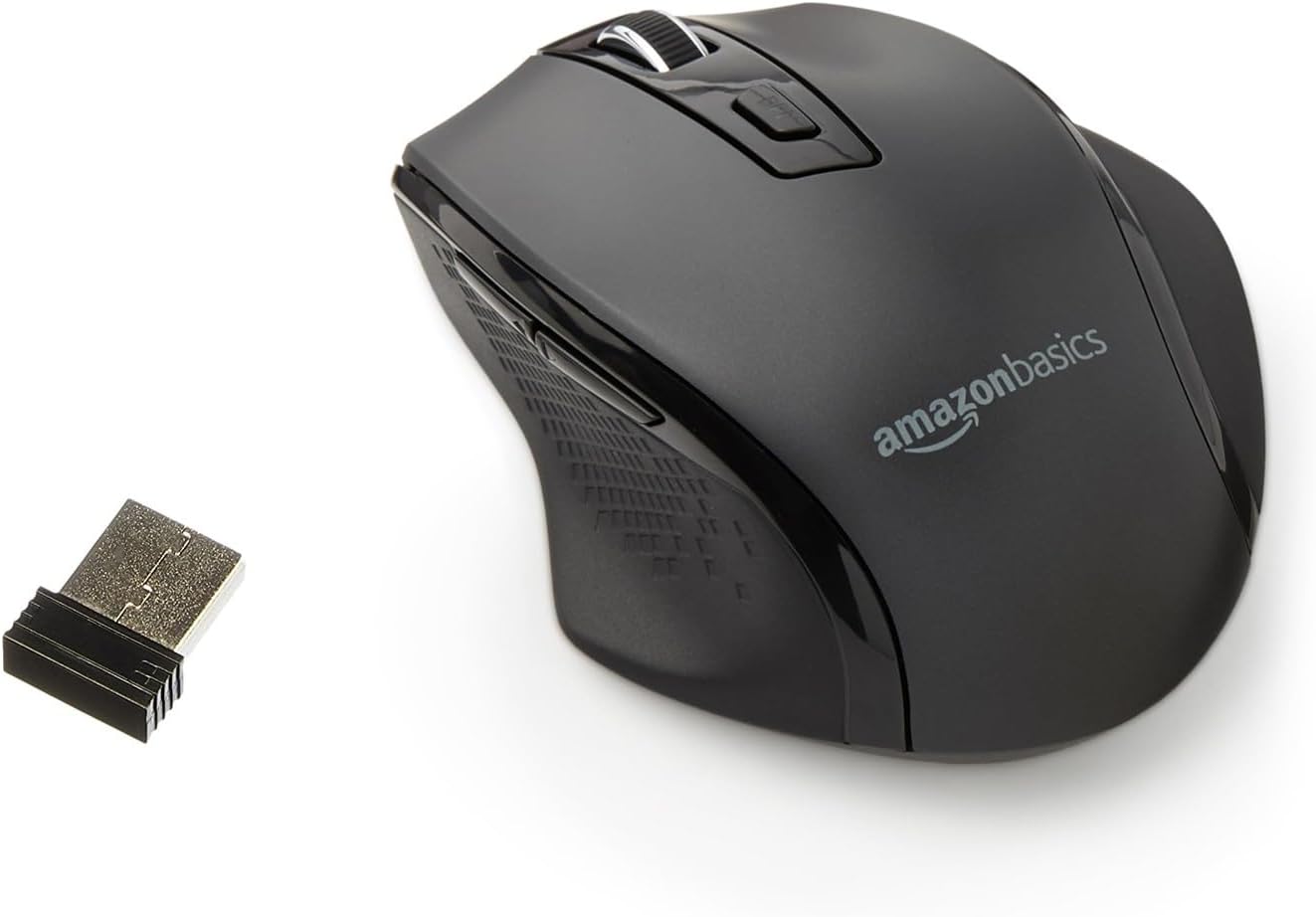Basics Wireless Mouse: Ergonomic & Adjustable DPI
