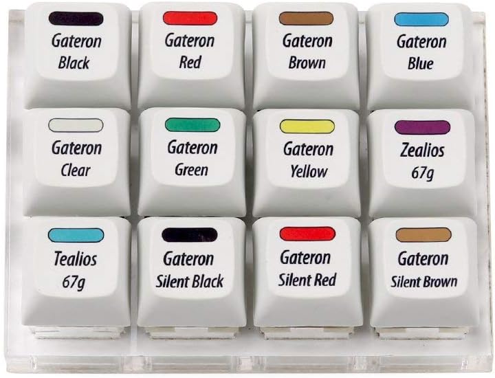 Max Keyboard 12-Key Tester Kit with Gateron Zealios Tealios Switches
