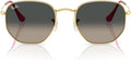Ray-Ban RB3548N Hexagonal Flat Lens Sunglasses - Stylish Lightweight