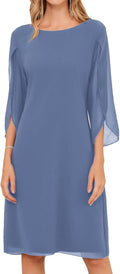 GRACE KARIN Womens Chiffon Flutter Sleeve Cocktail Dress - Classic Fit