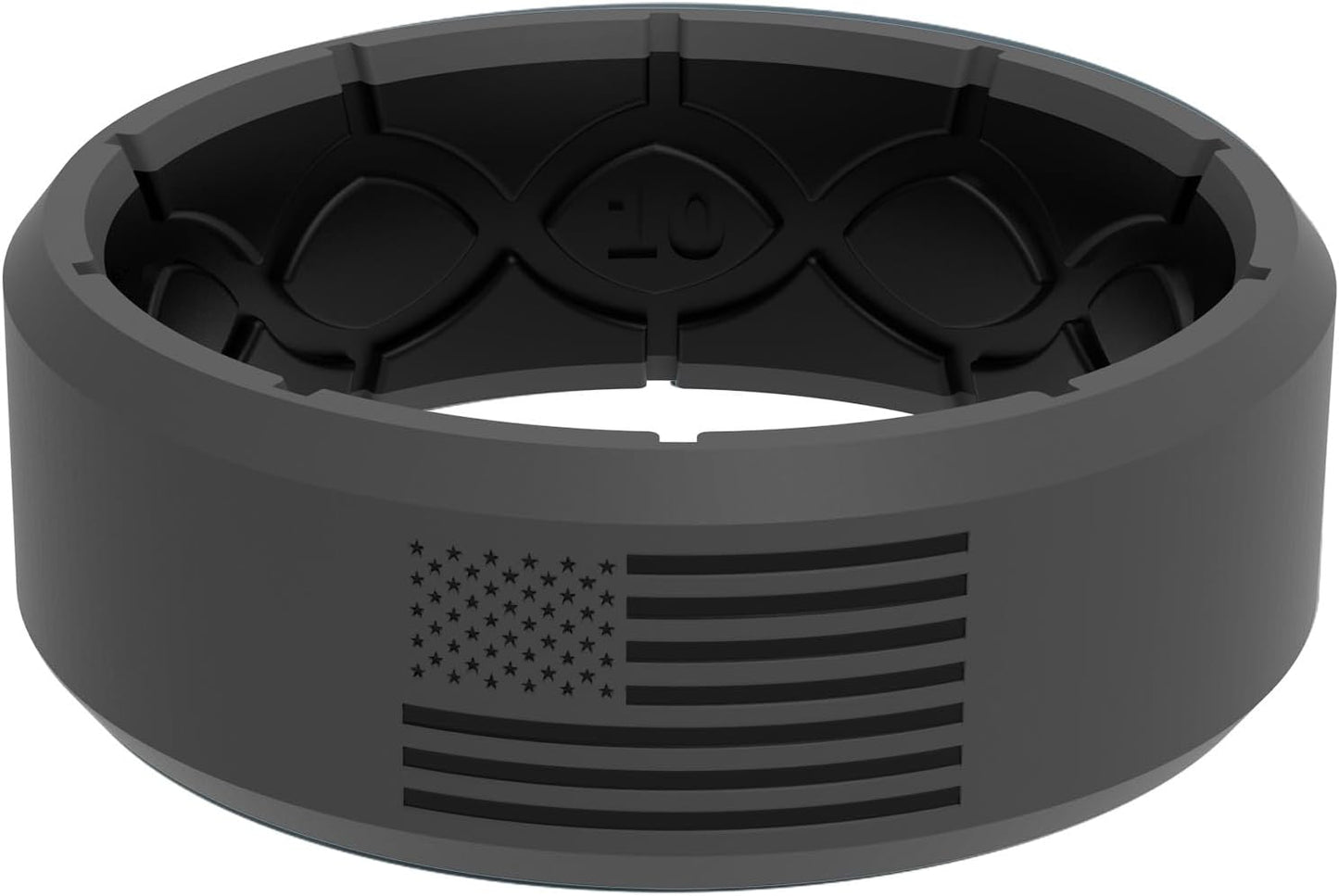 Zeus Anti Stretch Silicone Ring for Him and Her - Comfort Fit