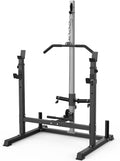 Power Rack with LAT Pulldown Pulley System Adjustable Multi-Functional