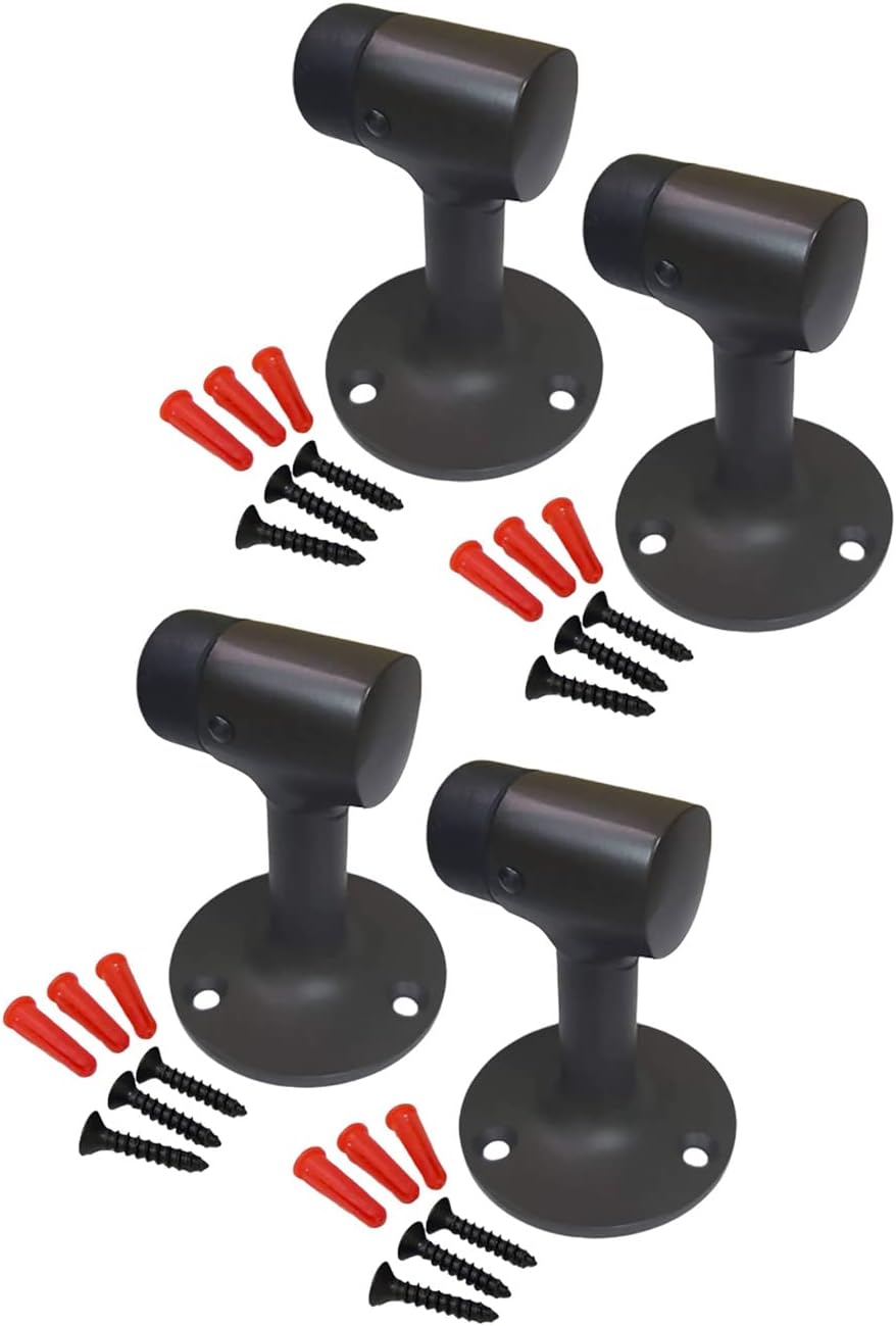 QCAA Solid Brass Door Stop 3in Oil Rubbed Bronze 4 Pack Review
