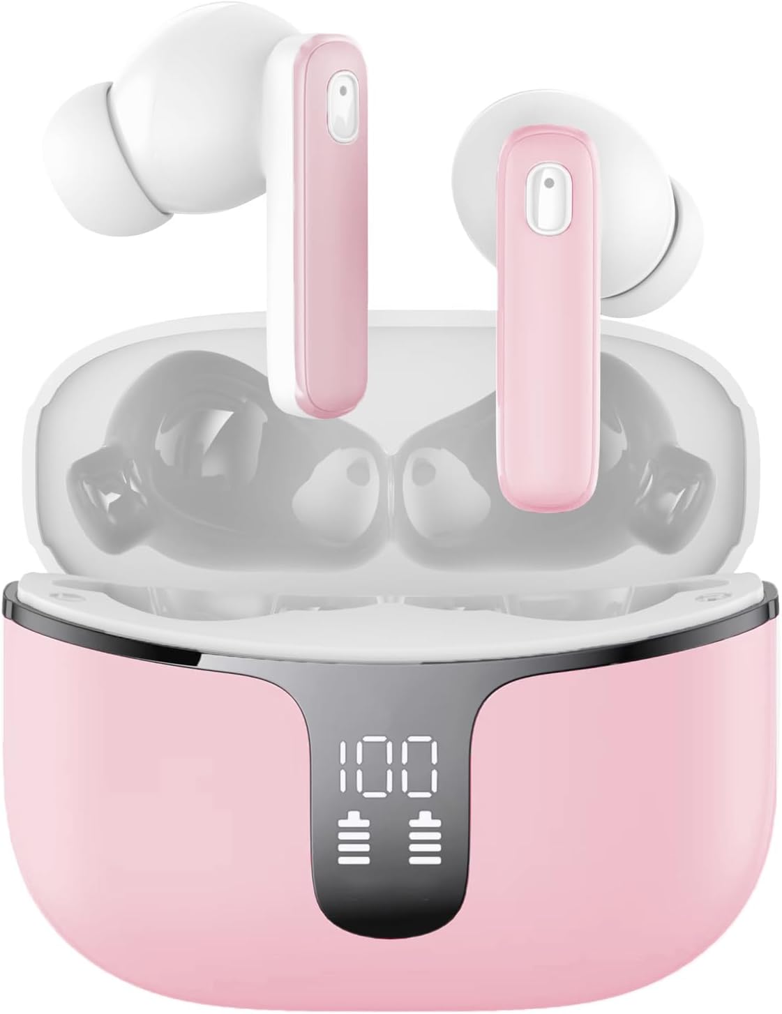 Renimer Pink Wireless Earbuds: Waterproof, Premium Sound