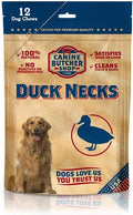 Duck Necks for Dogs Pack of 12 - All-Natural USA Duck Chews