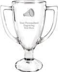 7in Custom Engraved Cup Trophy - Personalized Glass Cup Award Crown