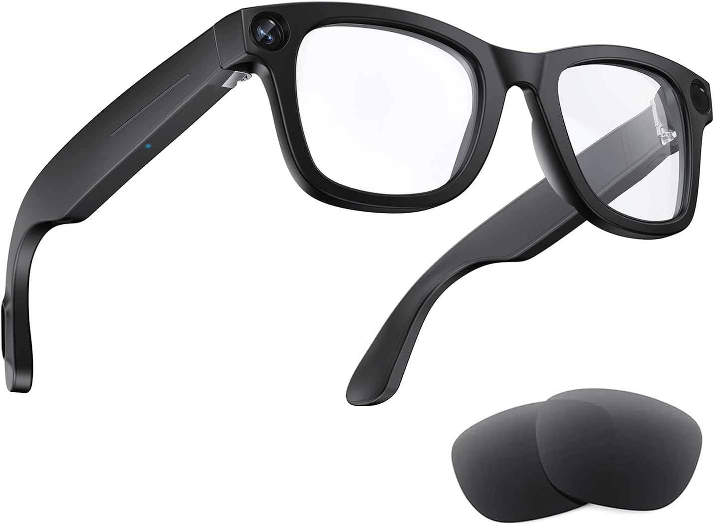 AI Smart Bluetooth Glasses with 8MP Camera for Travel & Vlogging
