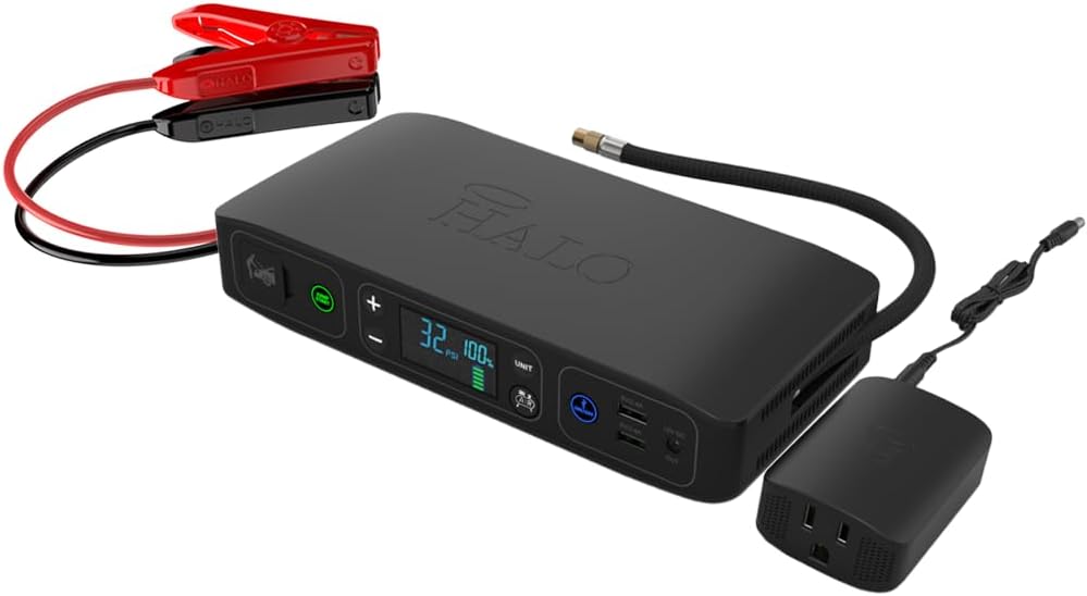 HALO Bolt Air+ Portable Jump Starter & Power Bank