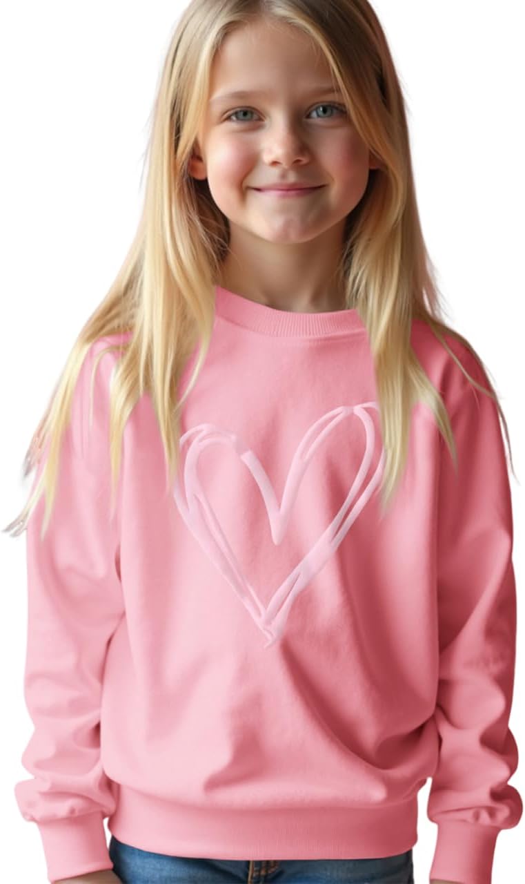 Cute Love Hearts Sweatshirt for Kids