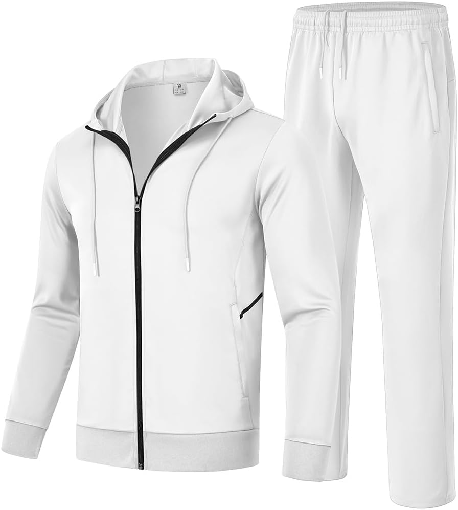 Gopune Men's Tracksuit 2 Pieces Set for Athletic Comfort