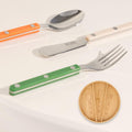 Kids Silverware Set Stainless Steel Toddler Utensils - Montessori Tray