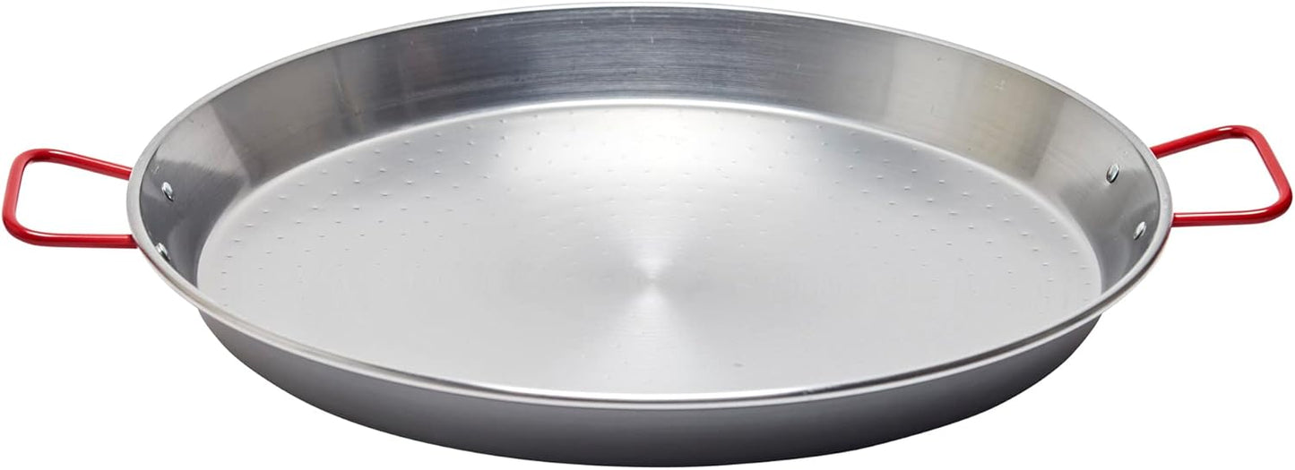 Garcima 17-Inch Carbon Steel Paella Pan for Authentic Cooking