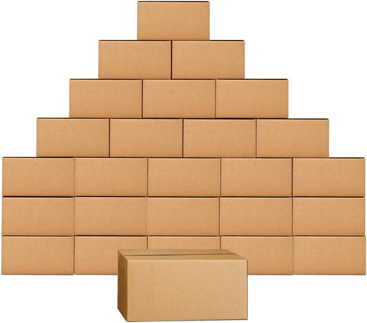 Sturdy 11 x 6 x 6 Shipping Boxes for Small Items - 25 Pack
