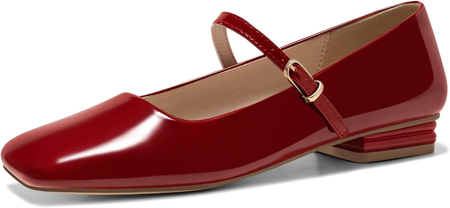 Coutgo Women's Mary Jane Flats for Comfort and Style