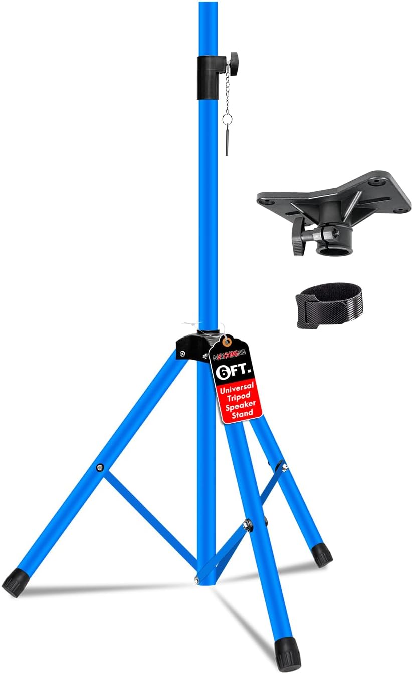 Adjustable 72 Speaker Stand Tripod for DJs - Sky Blu