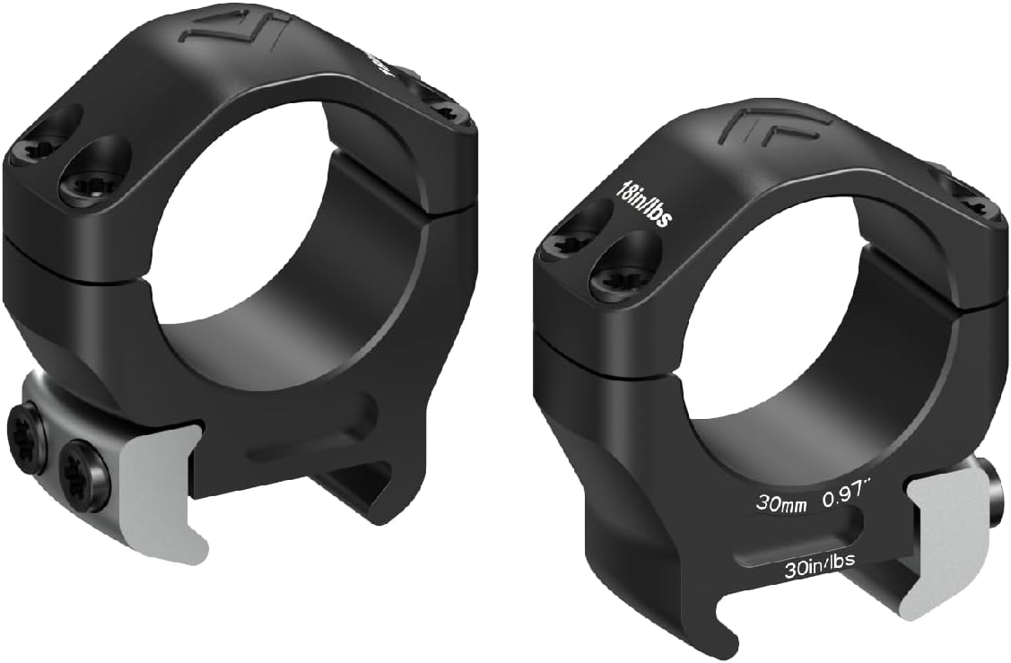 Arken Optics Halo TiTM Titanium Rifle Scope Rings for Precision