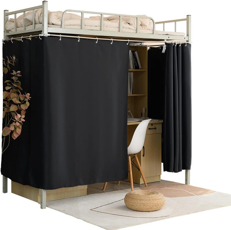 Privacy Maximizing Blackout Curtains for Bottom Bunk