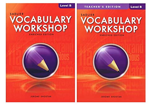 Vocabulary Workshop Enriched Edition Student Book Level B Review