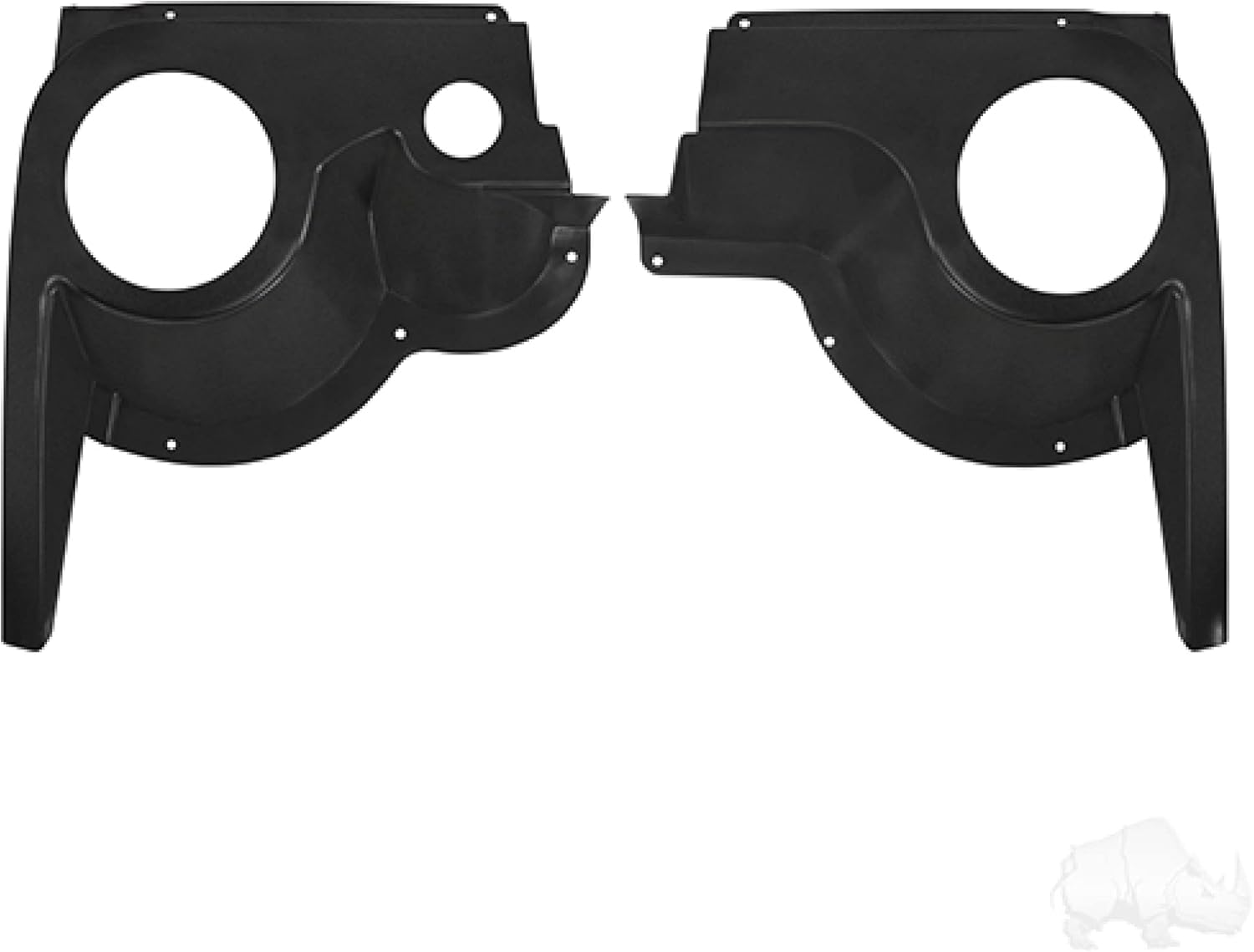 Red Hawk Speaker Pod Set for EZGO TXT 1994+ - Black ABS
