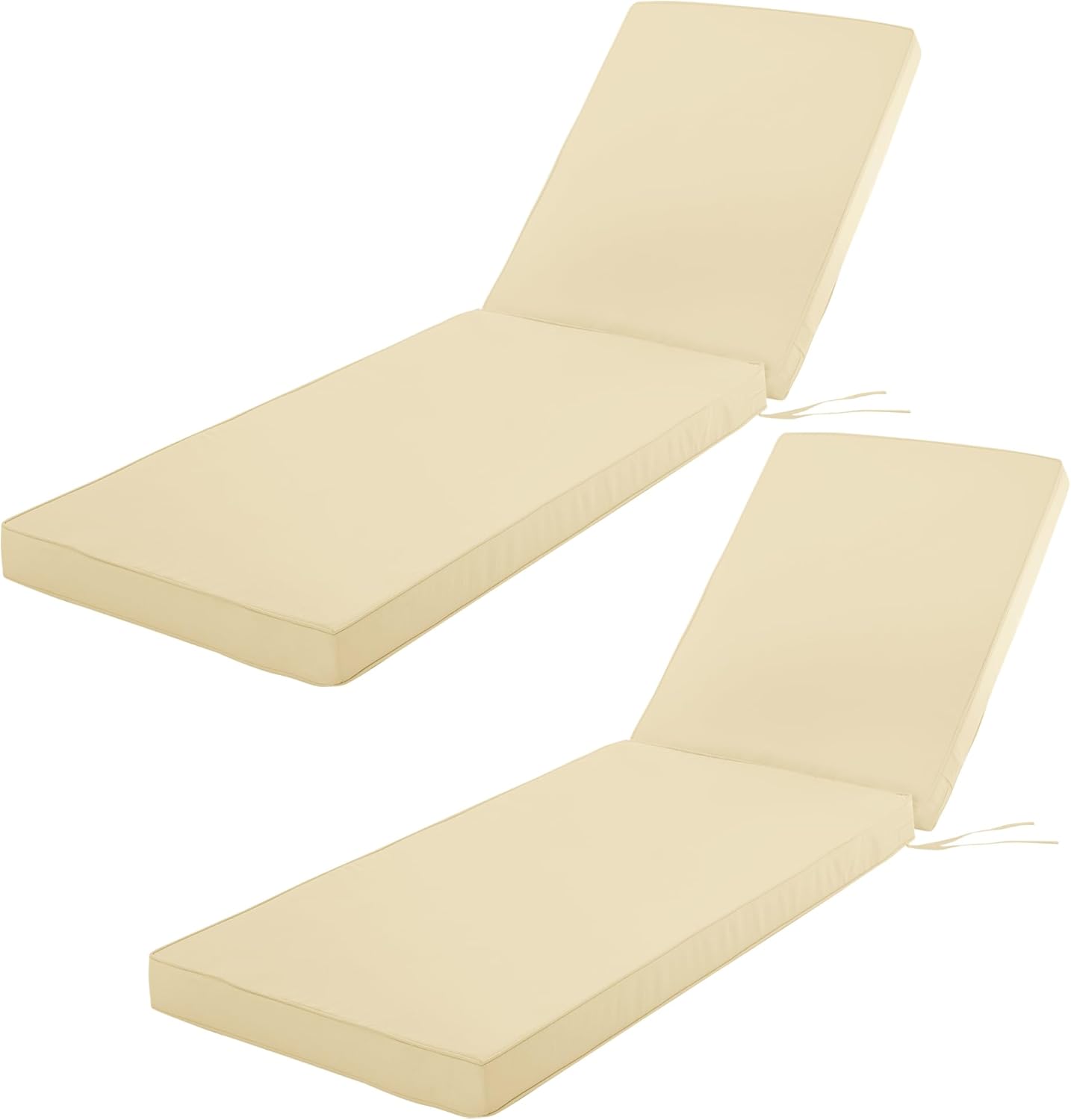 Outdoor Chaise Lounge Cushion Set of 2 for Patio Furniture
