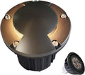 MALORY Brass Top Cover Landscape Well Lights for Outdoor Use