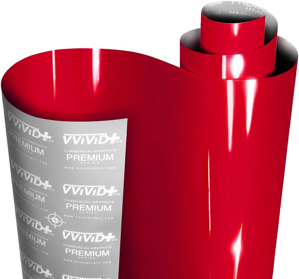 VViViD Ultra Gloss Metallic Candy Red Vinyl Car Wrap Film Roll