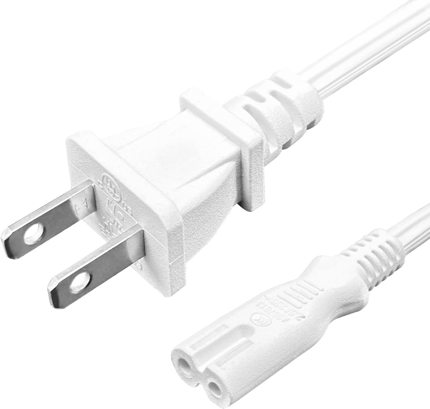 Universal 6ft AC Power Cord for Xbox & PlayStation | Replacement Cable for TV & Speaker