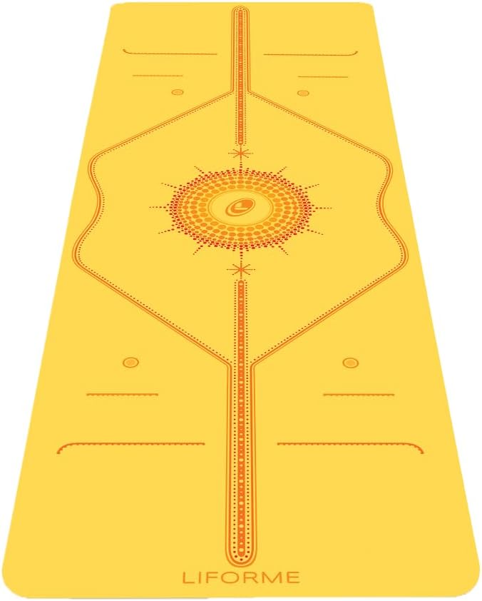 Liforme Printed Yoga Mat Collection with Free Yoga Bag Included