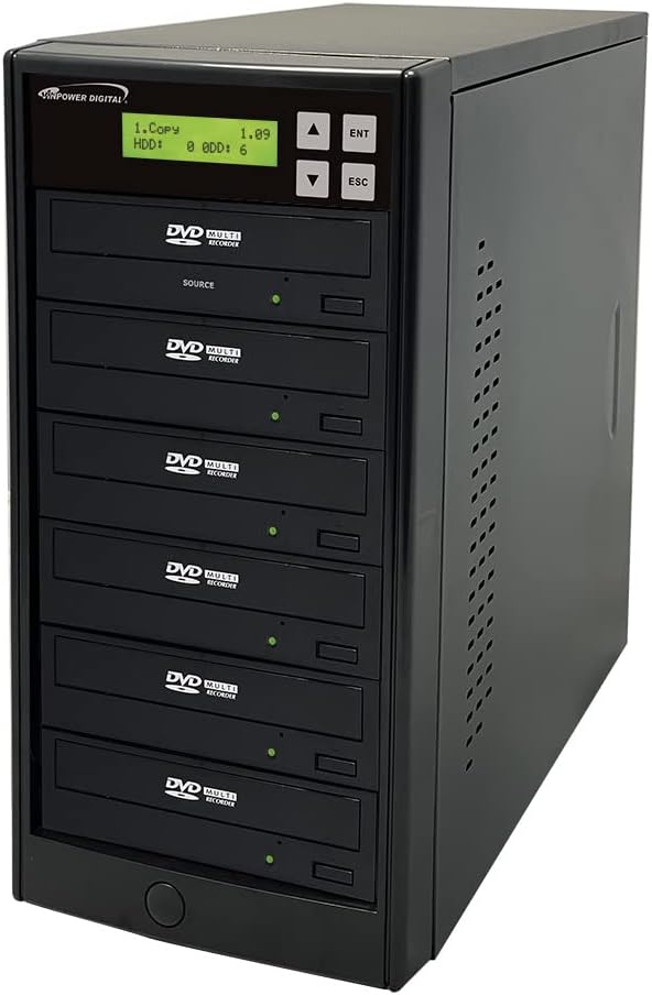 Vinpower Digital 1 to 5 Target 24x DVD CD Duplicator Tower Review