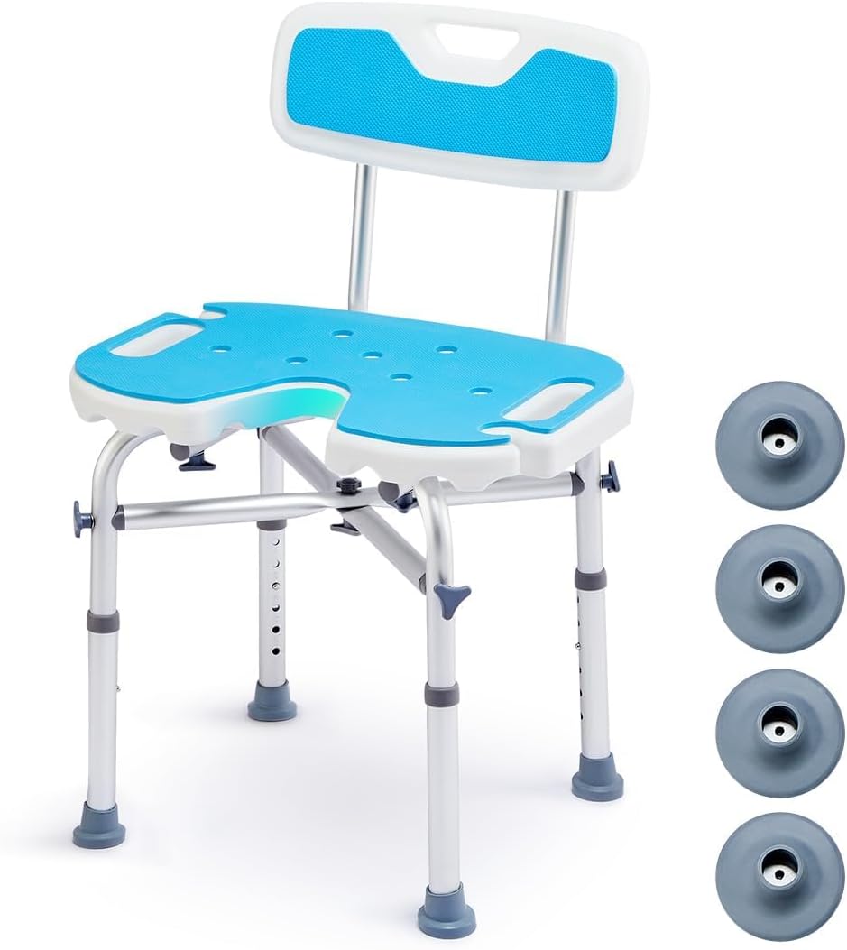 500lb Heavy Duty Shower Chair: Extra Stability & Comfort