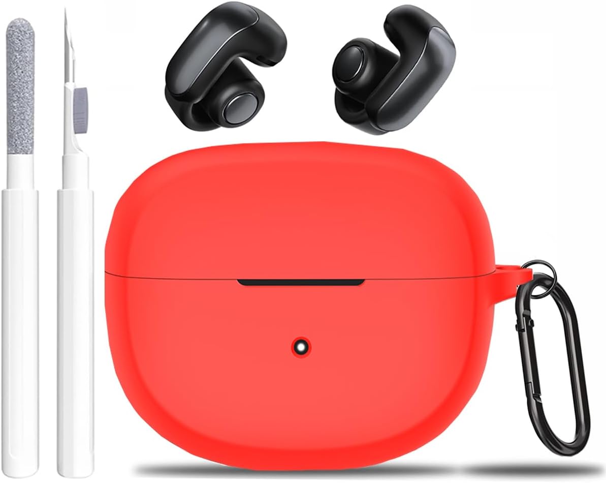 Bose Ultra Open Earbuds Case with Cleaner Kit - Red Protection