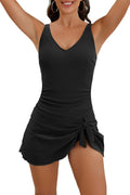 One Piece Swim Dress for Women Tummy Control - Flattering Skirt