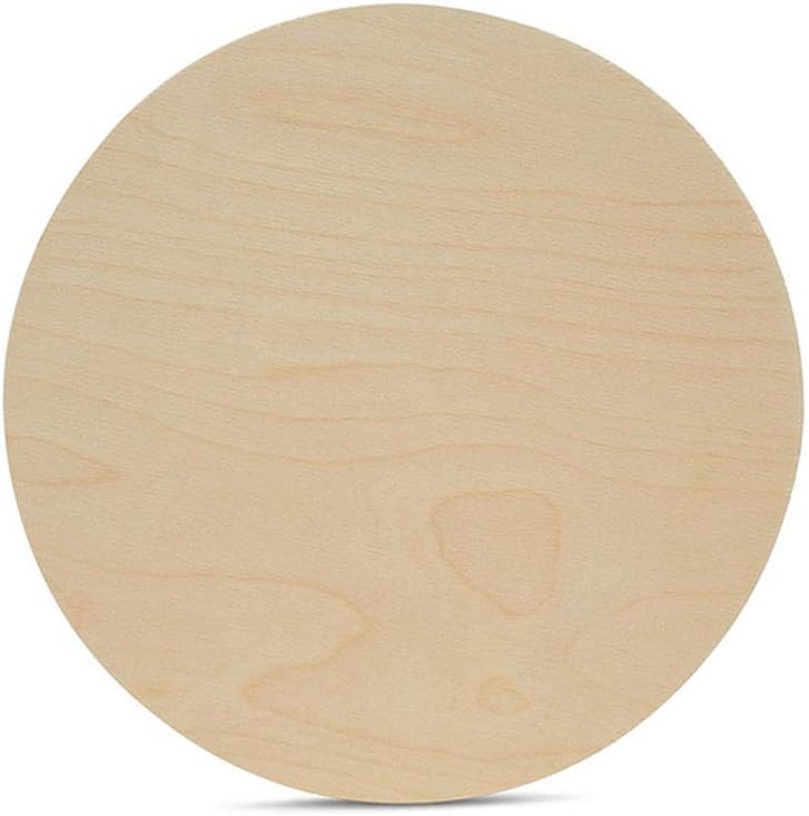 9 Inch Baltic Birch Plywood Circles for Crafting Projects