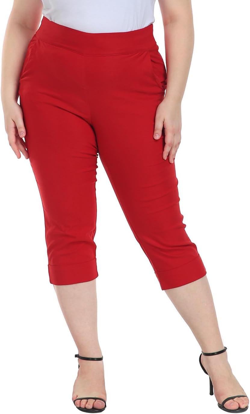 Plus Size Pull On Capris for Women - Comfort and Style Combined
