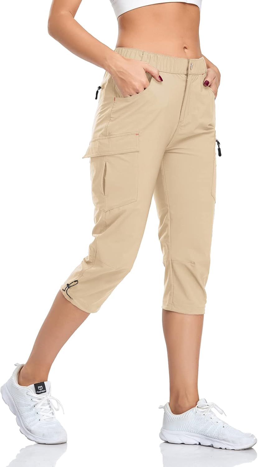 GymBrave Women's Hiking Cargo Pants for Outdoor Adventures